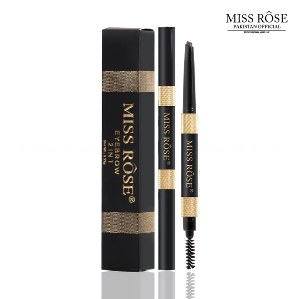 Miss Rose Fashion 2 in 1 Eyebrows Pen with spoolie - Image 2